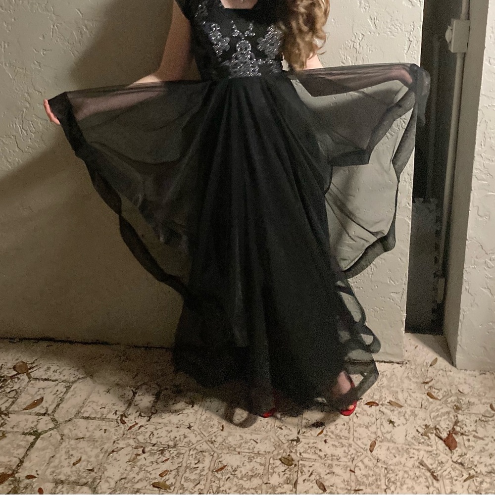 Ruffle tulle Black Prom/Formal Dress speechless